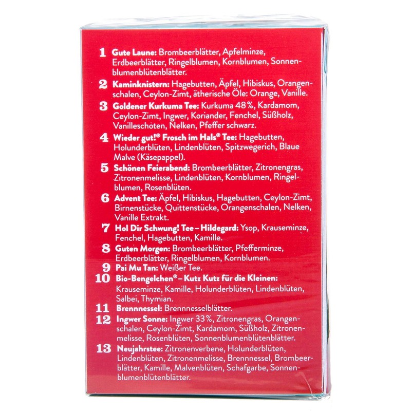 Sonnentor Tea Advent Calendar with 24 Infusion Bags Organic Pack