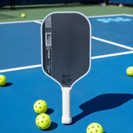 Ben Johns Pickleball Paddle Graphite and Carbon Fiber Composite Agassi Pro Pickleball Paddles PP Core Pickleball AccessoriesMaterial: Carbon Fiber, Color: Agassi Blue 16mm