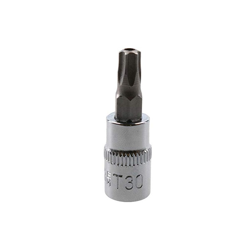 T30 1/4" Drive Tamper Proof Torx Star Bit 37mm Tamper
