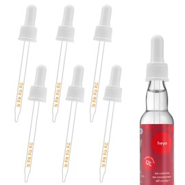 Glass Dropper Pipettes Compatible with SodaStream Bubly Bubbly Drops Flavors for Soda Stream Accessories (White, 6Pcs)