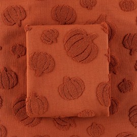 Quera 2 Pack Hand Towels Fall Pumpkin Thanksgiving Dark Color Bathroom Decorative Towels Set for Drying, Cleaning, Cooking, Holiday 13.7'' x 29.5'', Rust