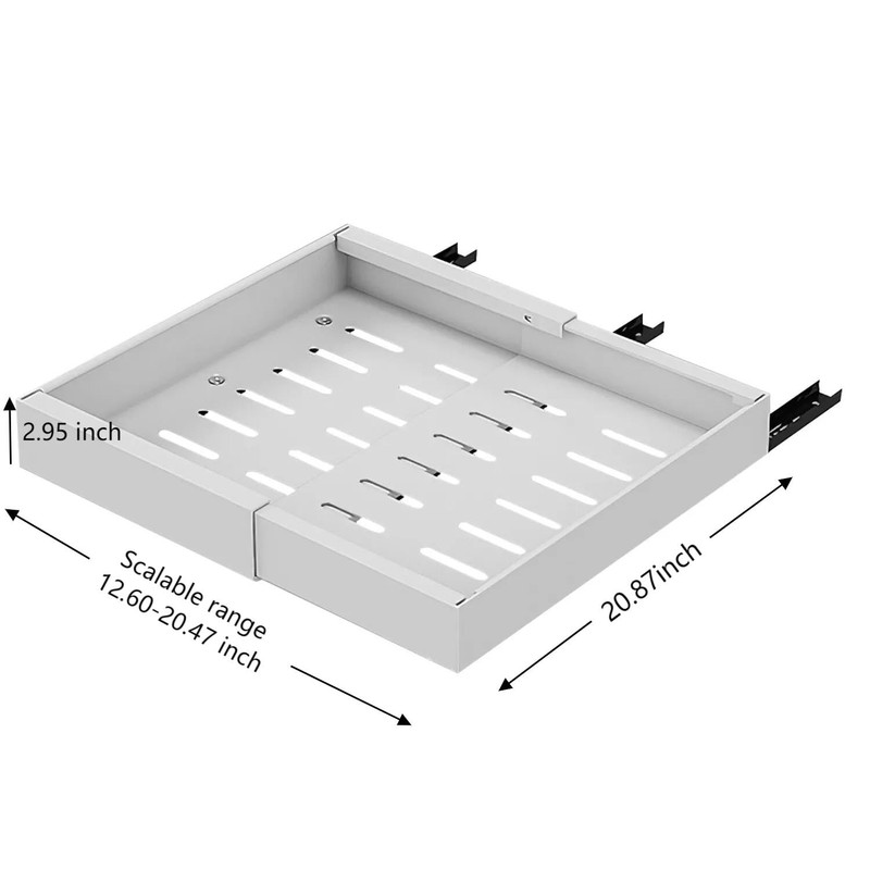 Dimcapo Pull out Cabinet Organizer, Depth(20.87'') and Expandable Width(12.60"-20.47") Heavy