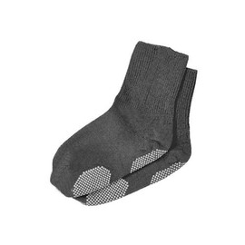 Angel Socks with Loose, Non-Slip, 9.4 - 10.2 inches (24 - 26 cm), Gray