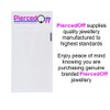 PiercedOff Bio Flex Clear Retainer with Removable Push-In Top -
