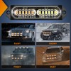 Nilight 8PCS Led Strobe lights 12LED Amber White Emergency Light