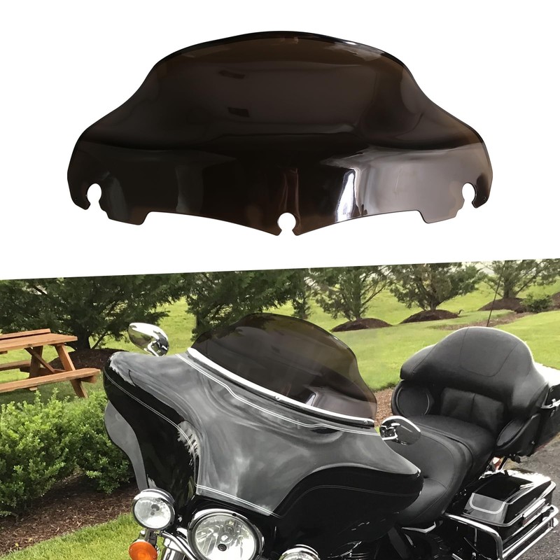 9" Wave Windshield Windscreen For Harley Touring Street Glide Electra