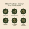 Mittal Teas Brass Tea Strainer with Wooden Handle | Handcrafted