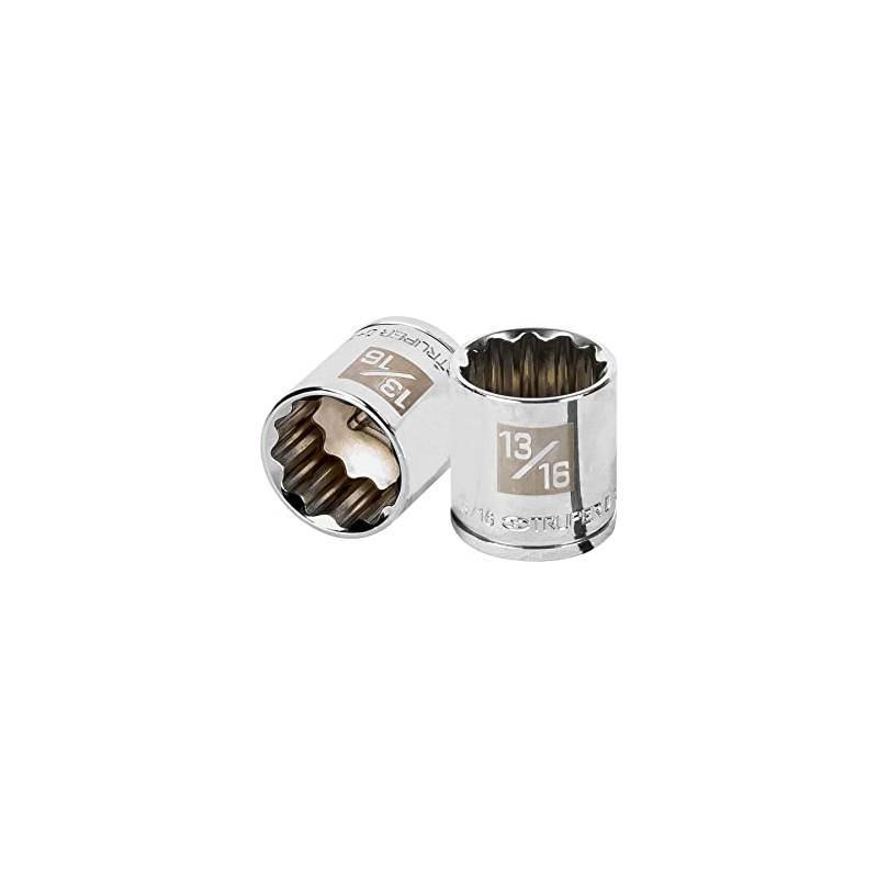 Truper D-3826, Dado de 12 puntas std, 13/16", cuadro 3/8"