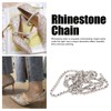 Oval Rhinestone Chain 3.28ft Long Cuttable Exquisite DIY High Hardness