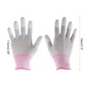 HARFINGTON 6 Pairs ESD Anti Static Gloves 19cm Overlock Edge