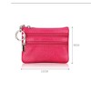 DcSpring Ladies Genuine Leather Small Coin Purse with Zip Womens