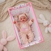 Reborn Baby Dolls Crib, Foldable Babys Doll Bed for 17-20