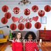 Happy Spring Garland Decor Valentine Heart Wall Sticker Decor (Love)