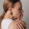 Gold Chunky Stud Earrings for Women