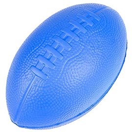 Foam Football, 8", Stress Ball Relief Toys for Hand Wrist Finger Exercise Squeeze Therapy, Party Favor (Blue)