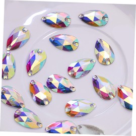 LIFKOME Shining Craft Resin Rhinestones 100pcs Flat Back for DIY Decoration Beads for Costume Wedding Dress Embellishment