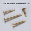 M4.2 Drilling Screws, Self-Drilling Screws, Pack of 125 Self-Tapping Screws,