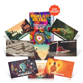 Tarot Kartenset SehlenReise: Das psychologische Tarot Deck mit 61 kunstvollen Karten mit Goldrand und Legeplänen für Lebenssinn, Entscheidungsfindung und mehr Leichtigkeit (einzigartige Tarotkarten!)