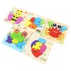 5pcs Baby Jigsaw Puzzles Animal Shaped Colorful Printing Educational Hands