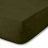 Catherine Lansfield Brushed Cotton King Fitted Sheet Green