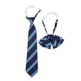 Fasele Necktie, Ribbon Tie, Set of 2, School Ribbon, Campus, Cost-Performance, Uniform, Ribbon, Bow Tie, Adjustable Stripe, Student Clothes, Accessories, DK JK, Girls, Middle School Students, High School Students, Multicolor