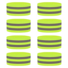 SYEYCW 8 Pcs Reflective armbands, Reflective Running Gear, High Visibility Armbands, Bike Ankle Bands Reflector Armband, for Running, Bike, Dog Walking, Cycling or Early Morning and Night Activities