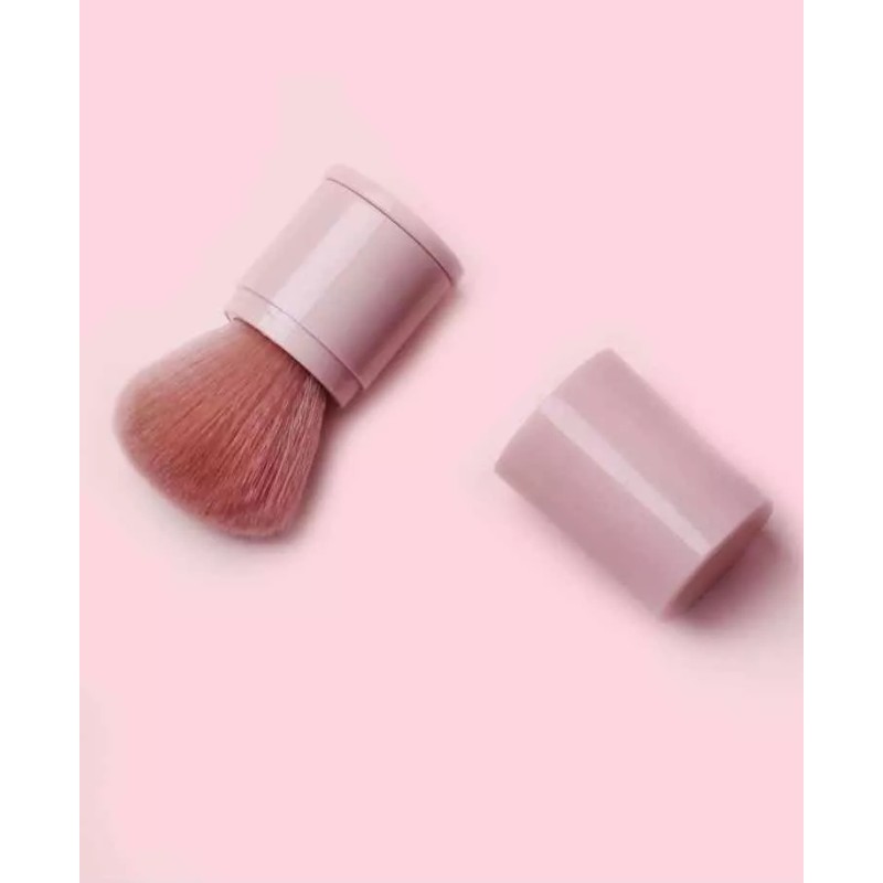 SBeauty Brocha Maquillaje Retráctil Rosa Portátil