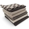 Ecovask Daily Use Dish Cloth 7pc Variety Pack Organic Cotton,