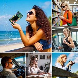 Mcapirivo Soft Sunglass Eyeglass Glasses Case,7x3.5inches, Portable Pu Leather Squeeze Top Sunglasses Holder Bag Pouch for Women Men Black Cat