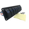 Waterproof 8 Gang 2LED Light Rocker Switch Panel Circuit Breaker
