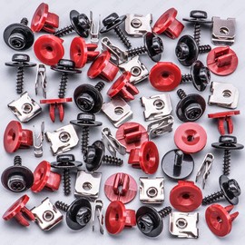 Rexka 20 Sets T30 Engine Splash Shield Guard Undertray Cover Screws Bolt Nut Clip Kit Compatible with Ford Focus Fusion Escape Explorer C-Max Transit Connect Lincoln MKC