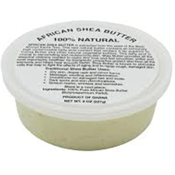 Raw Unrefined African Shea Butter 8 Oz Ivory AAA Premium Shea Butter From Ghana - Use on Acne, Eczema, Stretch Marks, Rashes - Use As Belly Butter to Keep Mommy's Skin Soft … (8 OZ IVORY)