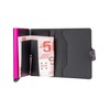 Secrid MINIWALLET Matte Black & Fuchsia
