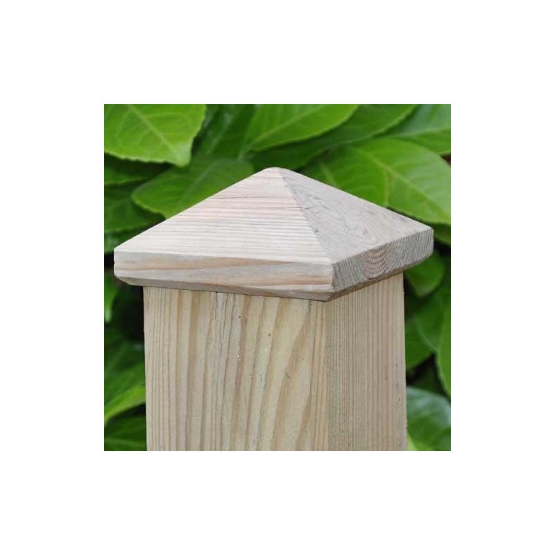 Wooden Post Cap for Posts 9 x 9 cm Impregnated