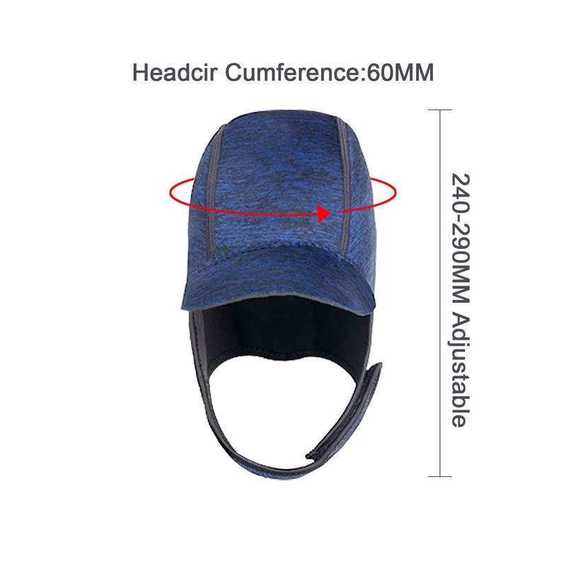 Erato Diving Head Caps 2 mm Neoprene Snorkel Hat (Blue)