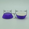 Huaswan Purple Foil Cupcake Liners Mini Paper Baking Cups for