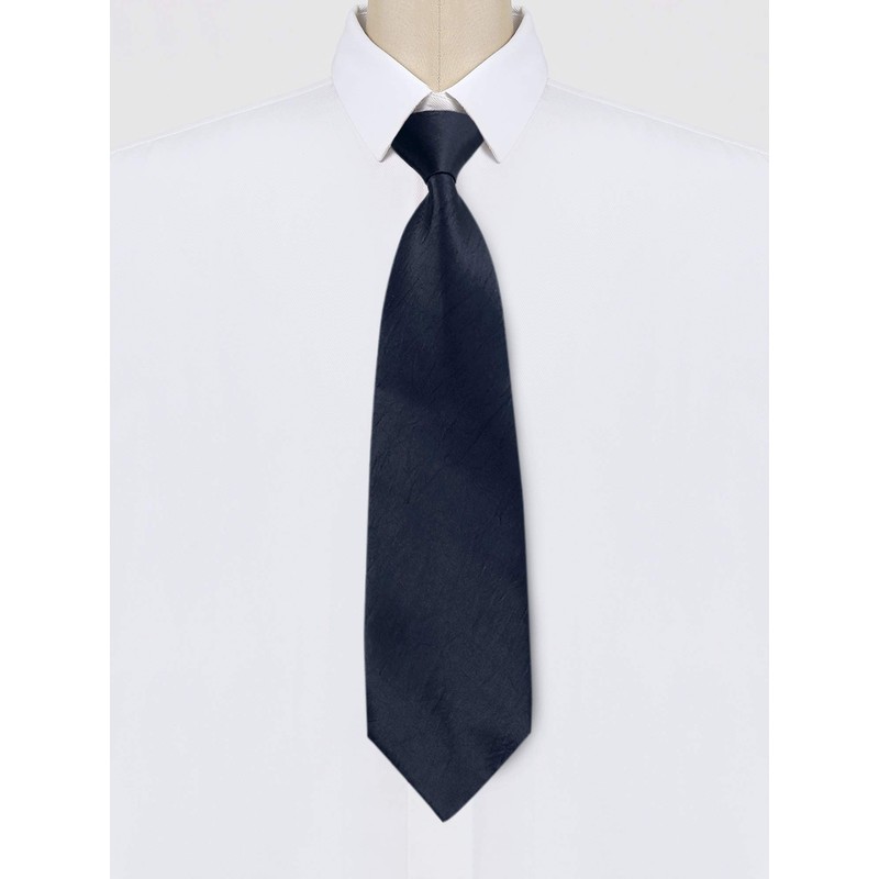 Allegra K One-Touch Necktie, 3.1 inches (8 cm), Solid Color,