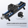 NEEWER 140mm Macro Focusing Rail, Macro Rail Slider with 360°