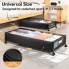 LeArex Under Bed Storage Containers with Wheels 2 Pack Underbed