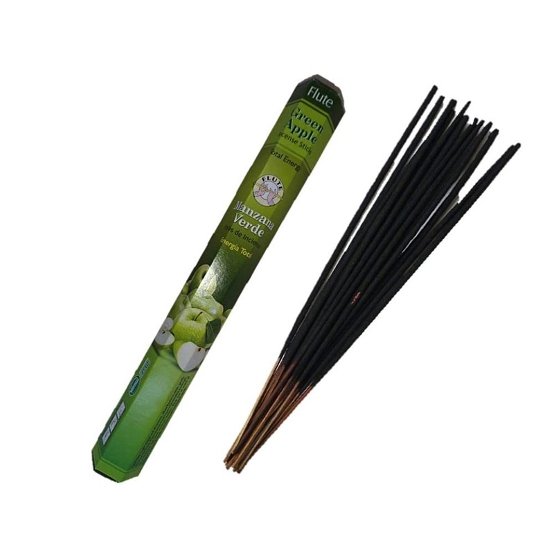 Flute Incense: Green Apple Stick Incense, Incense, 1 Box