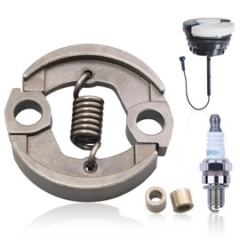 Hyceker FS90 Clutch Kit 4180 160 2000 for Stihl FS90 FS90R KM90R FC90 FS100RX FS110 FS110R KM110R FS130 FS130R HL100 HT101 HT131 Weed Eater String Trimmer Brushcutter Parts with Fuel Cap Spark Plug