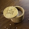 Totally Bamboo Salt Cellar Bamboo Storage Box with Magnetic Swivel