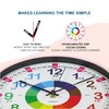 Kiddus Kid’s Wall Clock Analogue Time Teacher with Time Learning