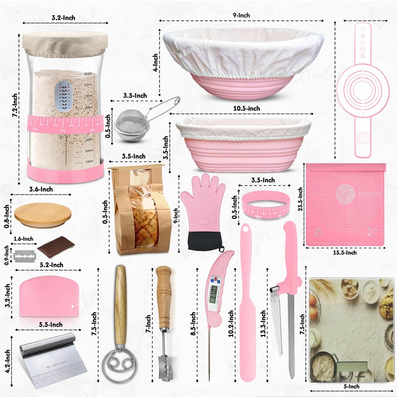 Sourdough Starter Kit – Sourdough Bread Baking Supplies – 41