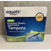 Equate Super Premium Plastic Applicator Tampons 36 Count - Damaged