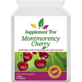Montmorency Cherry Capsules 1500mg - 90 Vegan Capsules - High Strength Pure Freeze Dried Cherry Powder Extract - 3000mg Per Daily Serving - UK Manufactured