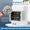 DewinLVD Electricity Meter, DIN Rail, 6 in 1, Digital Energy