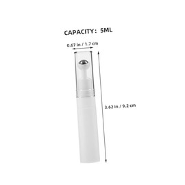 Beavorty 5pcs Refillable Rollerball Bottles for Essential Oils Travel-friendly Eye Cream Dispenser Set Compact Containers for Skincare for Home and Office Use