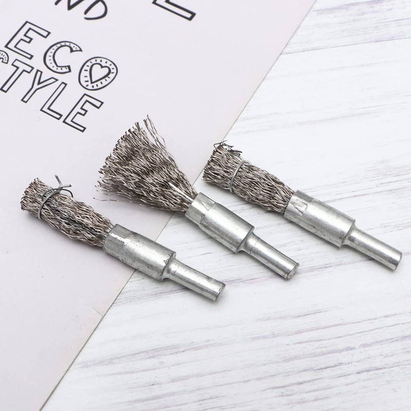 Baluue 5pcs Durable Stainless Steel Wire Brush for Electric Drill
