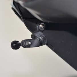 PANICAL Motorcycle for Honda 2018-2025 Goldwing gl1800 F6B Accessory Universal 5/8" 0.62" inch 17 mm TPU Ball Head Base Set for Sports Cameras Bracket (20701+1205 B Black)